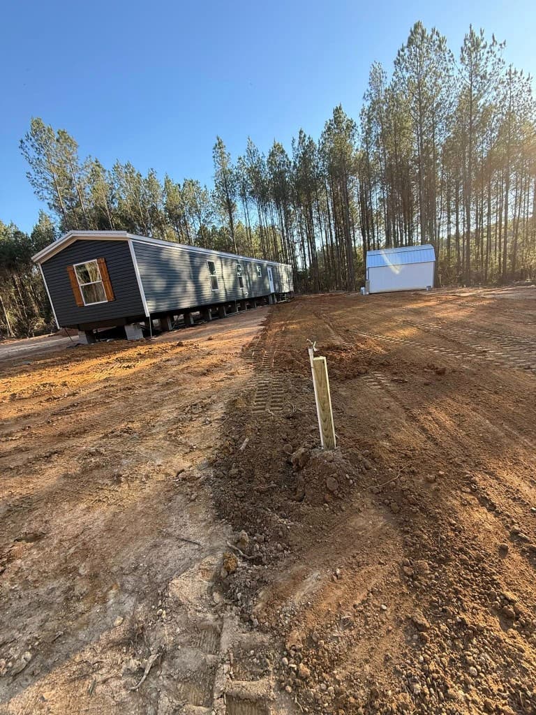 Manufactured home placement and site work