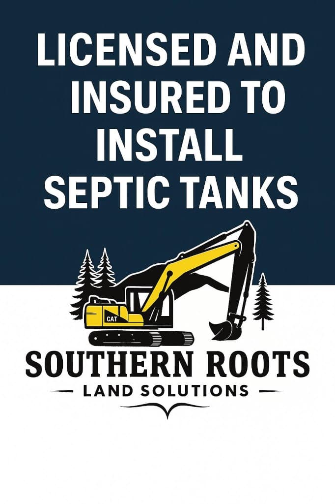 Southern Roots Land Solutions licensed septic installation