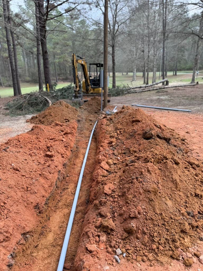 Excavation and utility pipe installation Tylertown MS