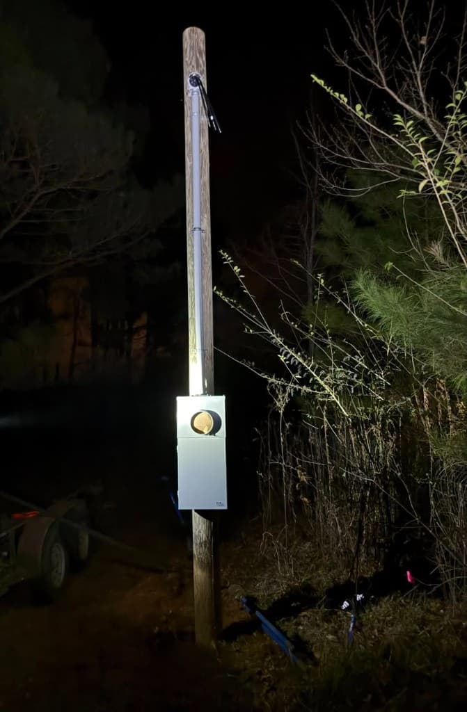 Meter pole installation project